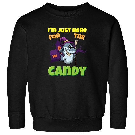I'm Just Here For The Candy Scary Halloween Beast Sweatshirts