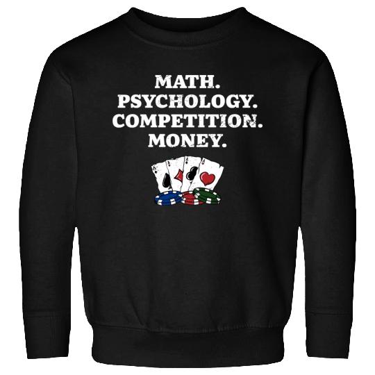 Math Psychology Competition Money Gambler Poker Sweatshirts