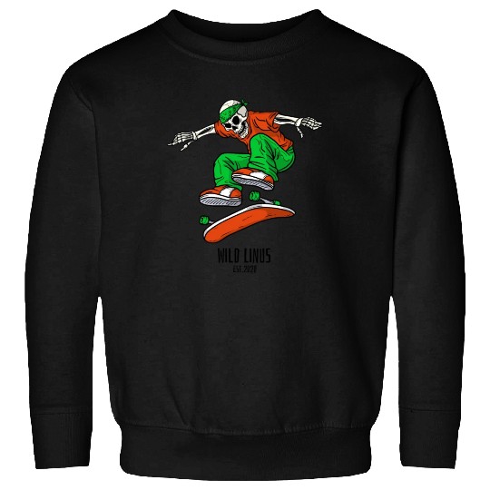 Skating Skull by Wild Linus Germany Sweatshirts