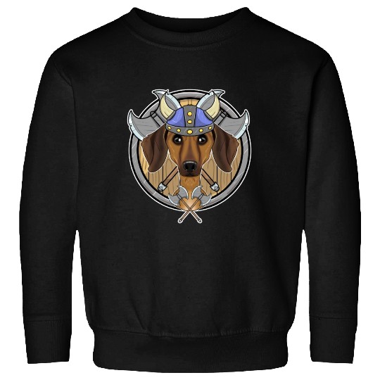 Dachshund I Valhalla I Viking Sweatshirts