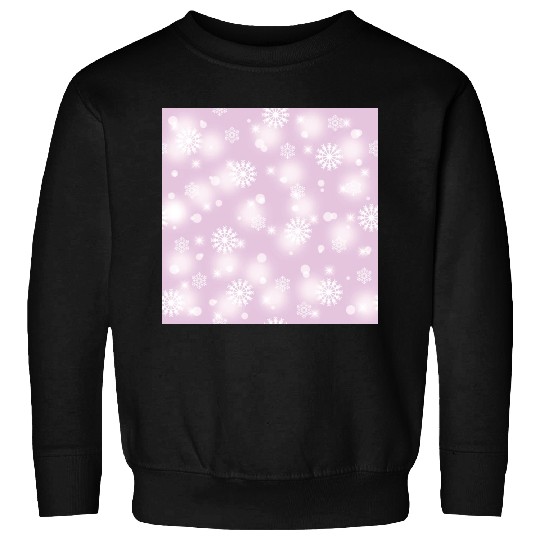 Violet Snowflakes Pattern Sweatshirts