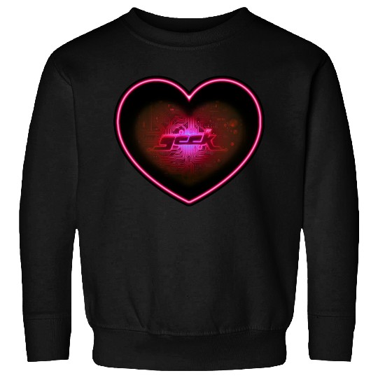 geek big heart Sweatshirts