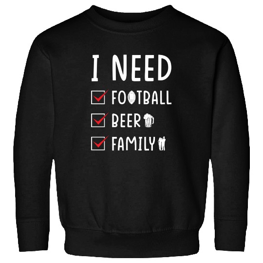 Football Beer Family Sweatshirts