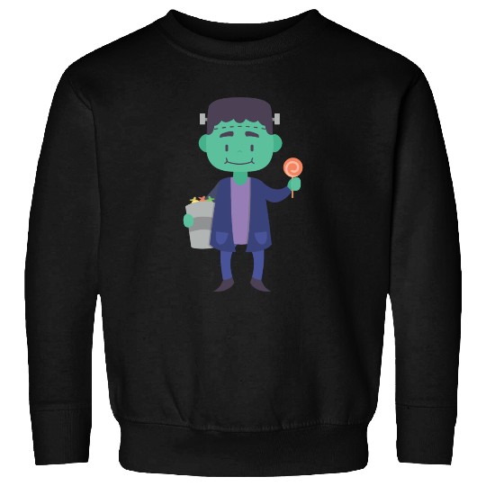Candy Collector Happy Scary Halloween Vampire Sweatshirts
