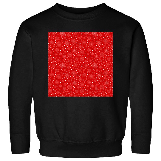 Red Snowflakes Pattern Sweatshirts