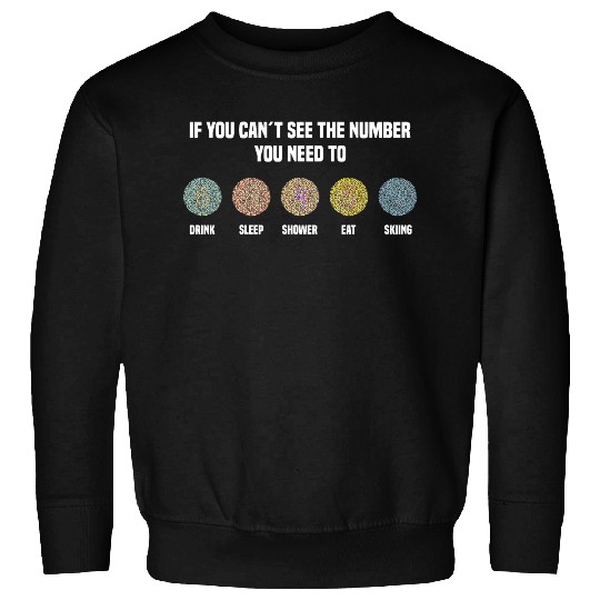 Ishihara Numbers - Skiing Sweatshirts