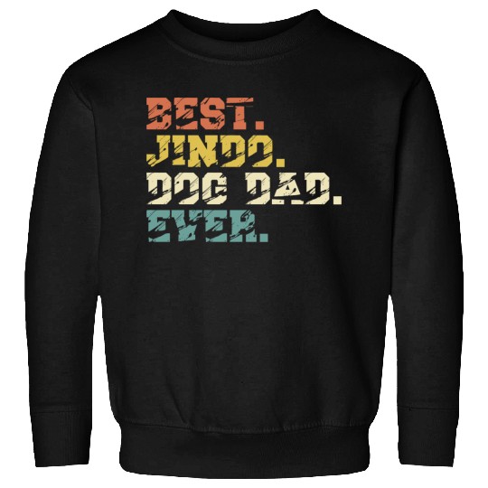 Best Korean Jindo Dog Dad Vintage Saying Sweatshirts