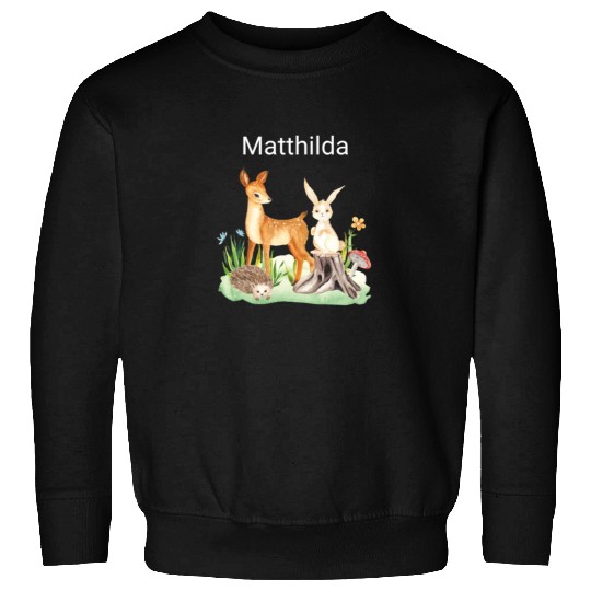 Animal deer rabbit hedgehog Matthilda Sweatshirts