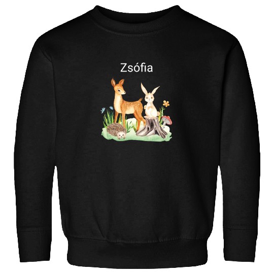 Animal deer rabbit hedgehog Zsófia Sweatshirts