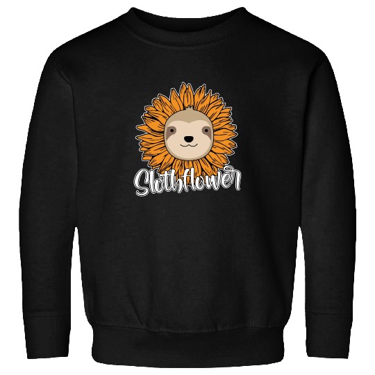Sloth Flower Sweatshirts