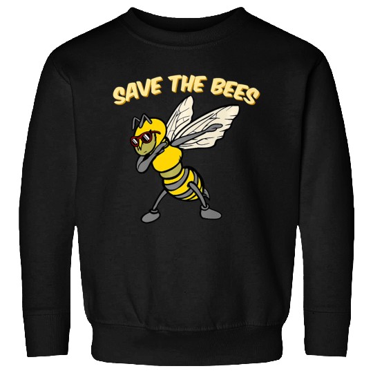 Save The Bees Sweatshirts Dabbing Bumblebee Bee Earth Pl