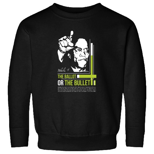 MALCOLM X Education Quote Sweatshirts