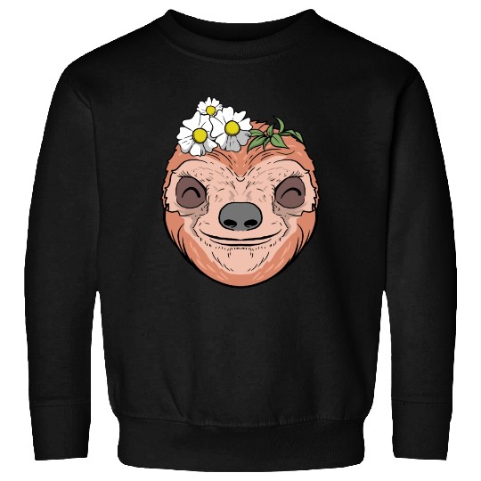 Flower Sloth Sweatshirts