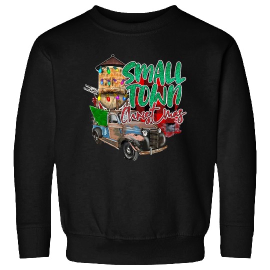Country Farmer Life Small Town Christmas Red Sweatshirts