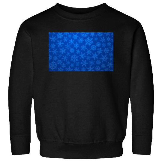 Blue Snowflakes Christmas Pattern Sweatshirts