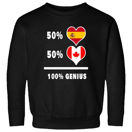 Canada and Spain genius / gift Sweatshirts