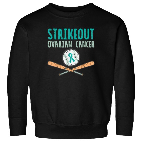 Funny Baseball Lover For Teal Ribbon Awareness Sweatshirts