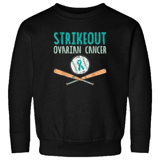 Funny Baseball Lover For Teal Ribbon Awareness Sweatshirts