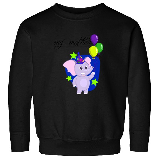 Mama Elephant Sweatshirts Cute Classic