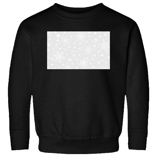 Snowflakes Pattern Grey White Sweatshirts