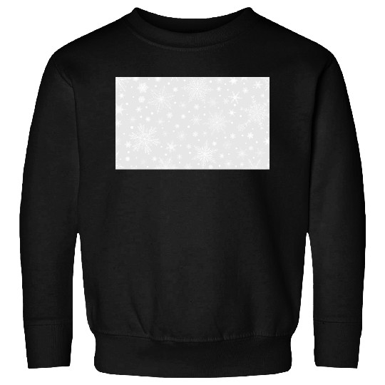 Snowflakes Pattern Grey White Sweatshirts