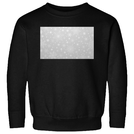 Christmas Snowflakes Grey Pattern Sweatshirts