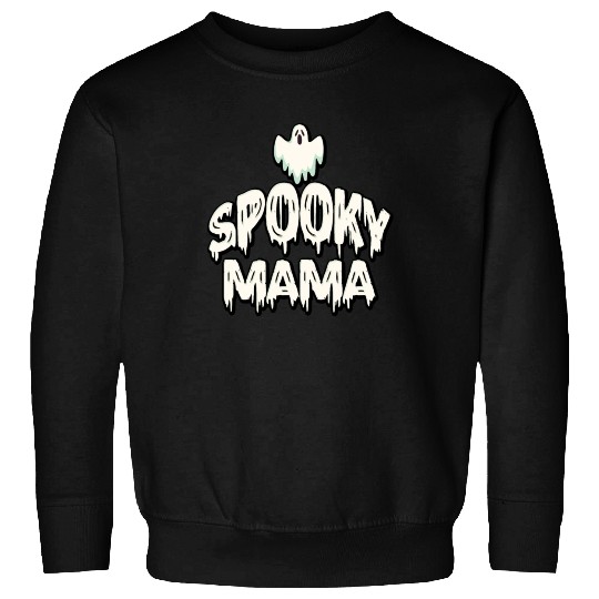 Spooky Mama Halloween Ghost Mom Sweatshirts