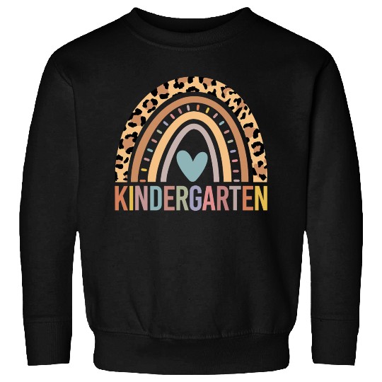 Kindergarten Rainbow Girls Boys Teacher Team Kinde Sweatshirts