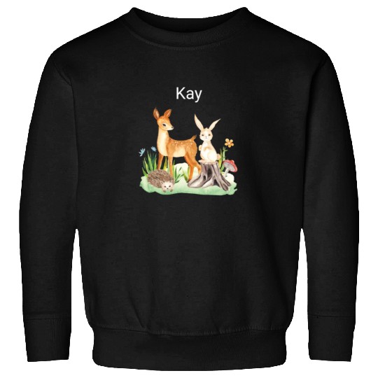 Animal deer rabbit hedgehog Kay Sweatshirts