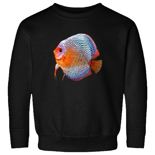 DISCUS FISH - Snakeskin, orange/blue Sweatshirts