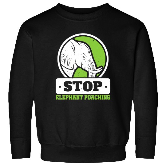 Save The Elephants Stop Elephant Poaching Endanger Sweatshirts