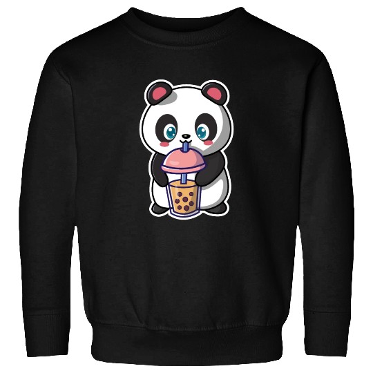 Panda Bear Boba Milk Tea Funny Bubble Tea Lovers Sweatshirts