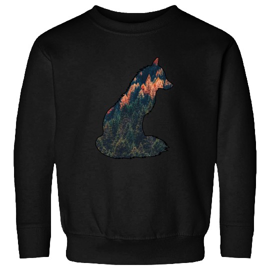 Silent Fox in the Forest Nature Wilderness Autumn Sweatshirts