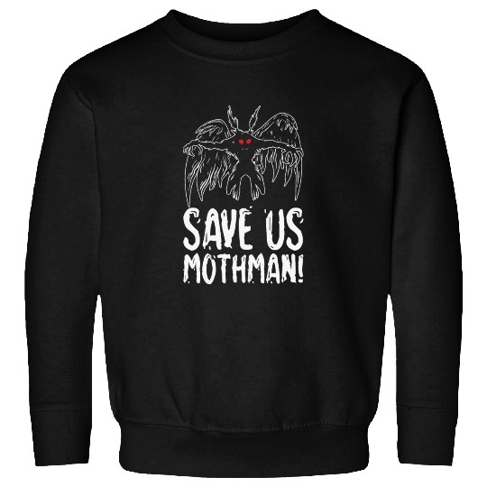 Halloween Mothman Mythical Line Art Beast Monster Sweatshirts