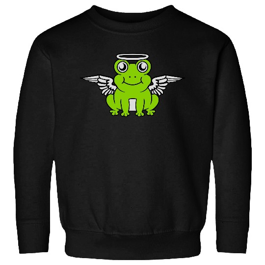 halo wings frog angel Sweatshirts