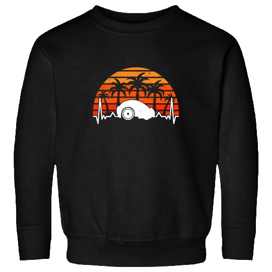 Robotic Lawnmower Heartbeat Retro Sweatshirts