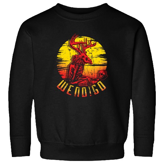 Wendigo Folk Creature Halloween Cryptid Sweatshirts