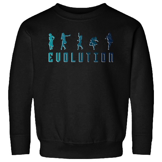 Evolution Dancer Dancing Ballroom Sweatshirts