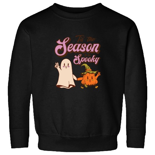 Cute Spooky Pumpkin Ghost Halloween Season Sweatshirts