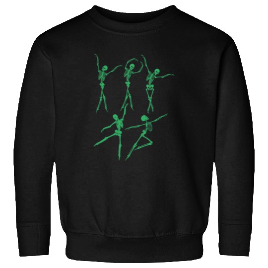 Green Dancing Skeleton Sweatshirts