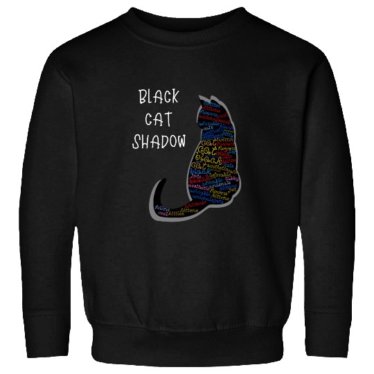 Black Cat Shadow Sweatshirts