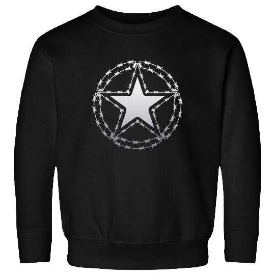 Barbed Wire US Army Star Sweatshirts