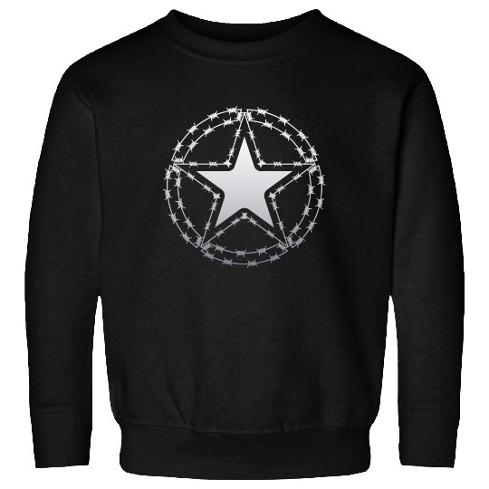 Barbed Wire US Army Star Sweatshirts