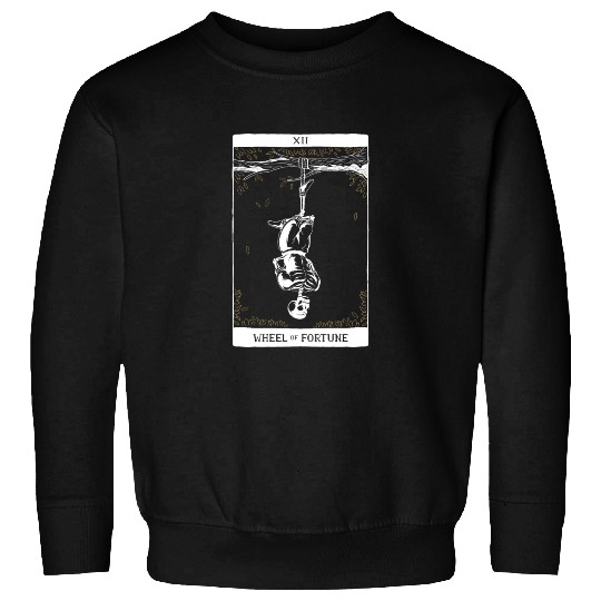 Wheel of Fortune Tarot Card Occult Goth Halloween Sweatshirts