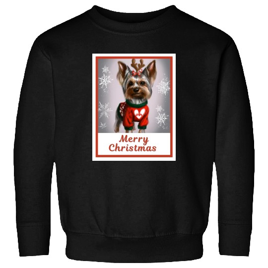 Sweet lucky doggy (Yorkshire terrier) Sweatshirts