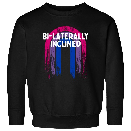 Bi-Laterally Inclined Bisexual LGBTQ Bi Pride Sweatshirts
