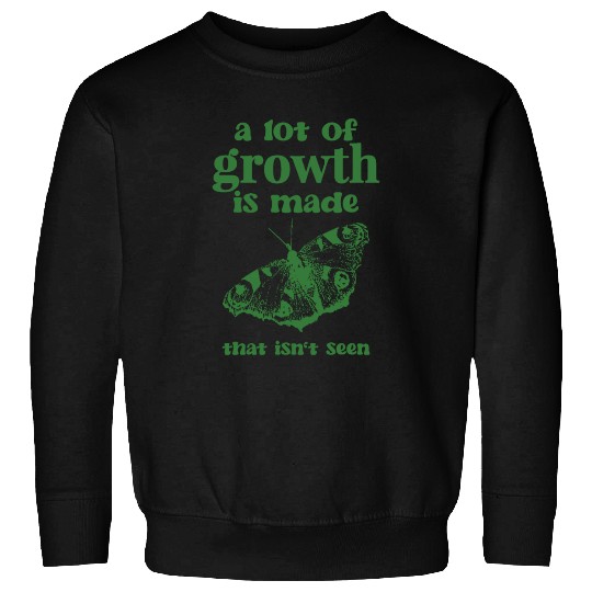 Self Growth | Butterfly Sweatshirts green