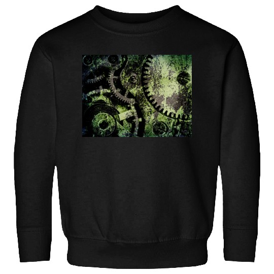 Clock Mechanism Copper Oxide Steampunk Abstract Sweatshirts