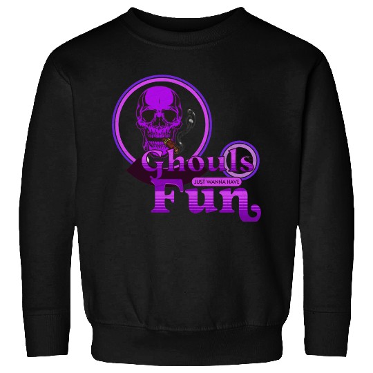 Ghouls Just Wanna Have Fun Purple Halloween Sweatshirts