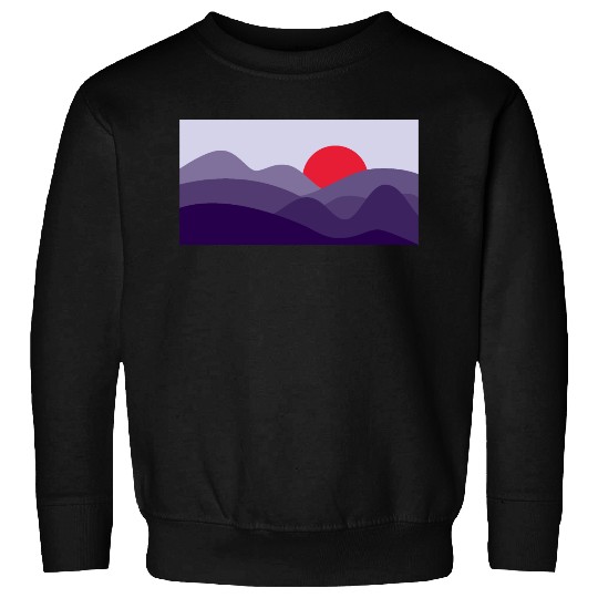 Minimalist Sun Cyber Grape Purple Sweatshirts